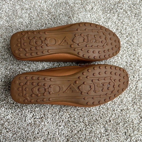 Coach Fredrica tan leather loafers - Picture 10 of 12